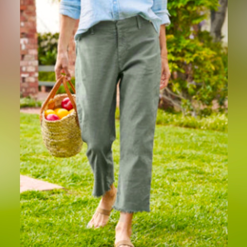 FRANK & EILEEN Kinsale Italian Performance Linen Pants size 6 NWOT